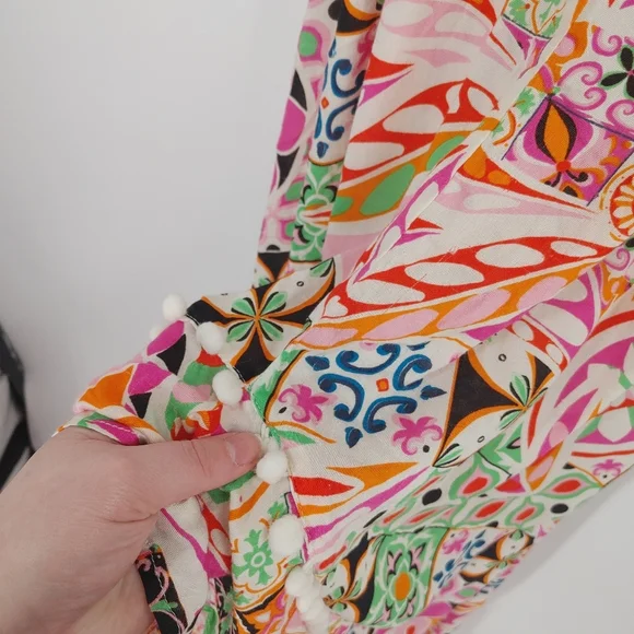 ASOS High-Low Printed Midi Dress - Picture 4 of 9